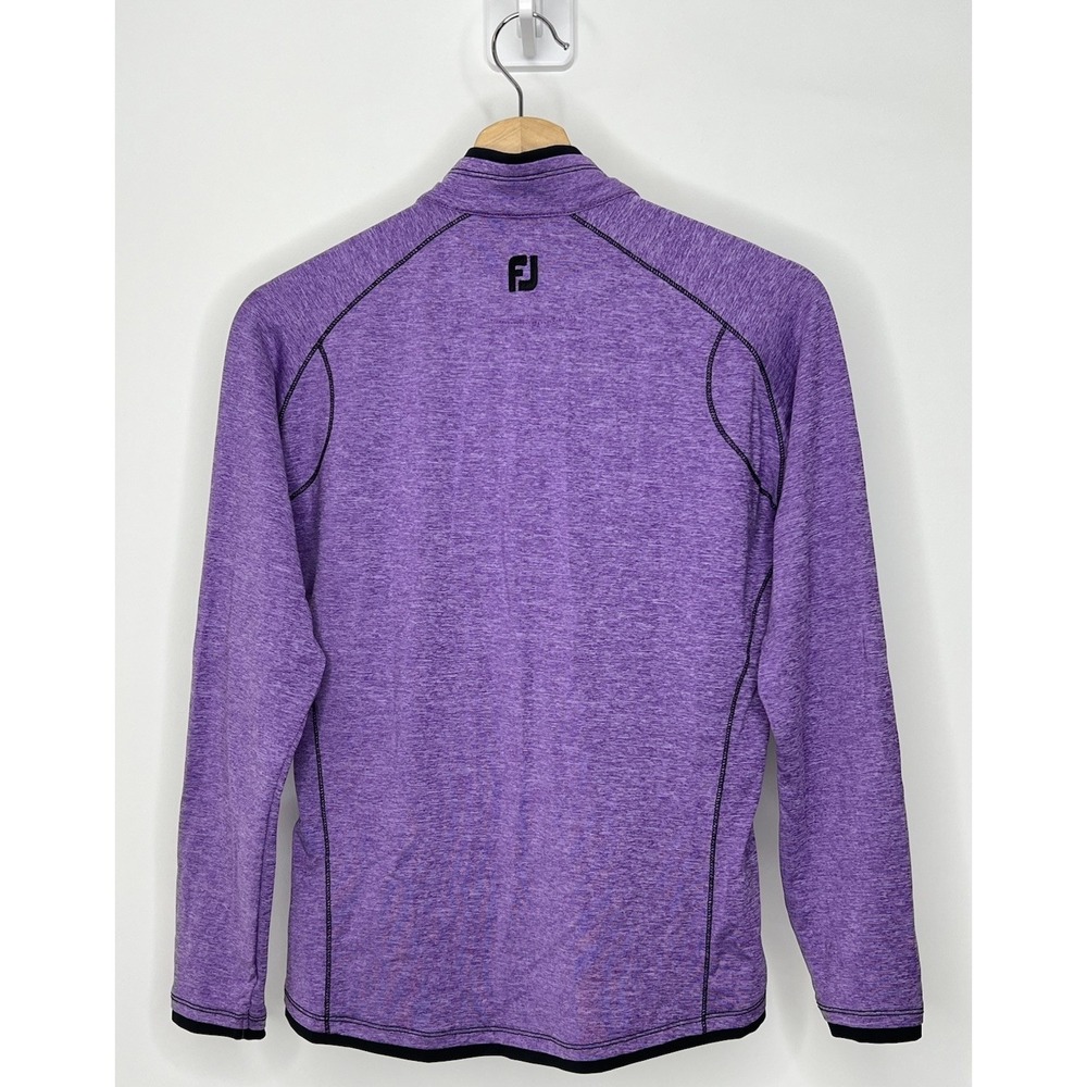FJ FootJoy 1/4 Zip Golf Pullover Womens Small Purple Performance Stretch Outdoor - Picture 2 of 8
